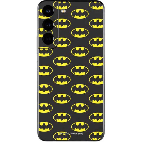 DC Comics Batman Logo Pattern Galaxy S22 Skin
